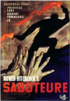 poster Alfred Hitchcock - Saboteure