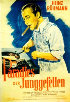 poster Heinz Rühmann - Paradies der Junggesellen