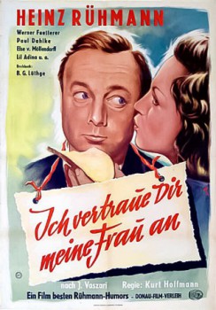 poster Heinz Rühmann - Ich vertraue Dir meine Frau an