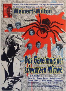poster Edgar Wallace - Das Geheimnis der schwarzen Witwe