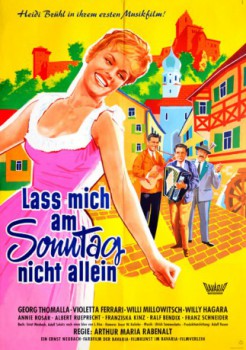 poster Laß mich am Sonntag nicht allein