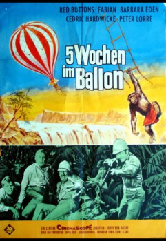 poster Jules Verne - Fünf Wochen im Ballon