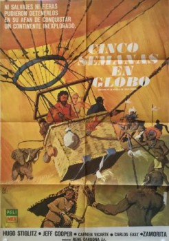poster Jules Verne - Die Phantastische Reise im Ballon