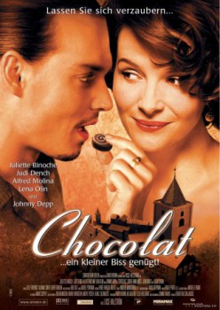 poster Chocolat... ein kleiner Biss genügt