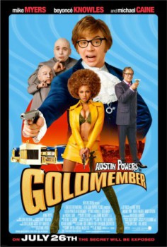 poster Austin Powers 3 - in Goldständer