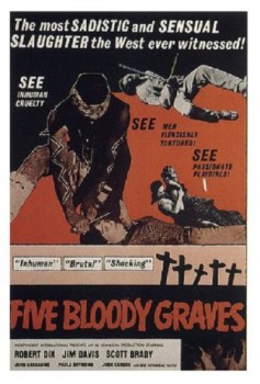 poster Fünf blutige Gräber