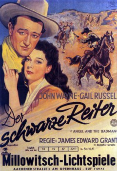 poster John Wayne - Der schwarze Reiter