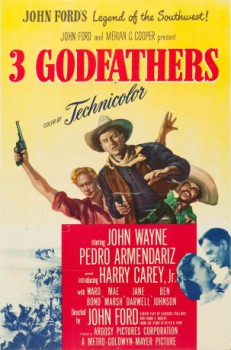 poster John Wayne - Spuren im Sand