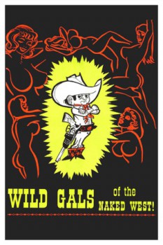 poster Wilde Mädchen des nackten Westens
